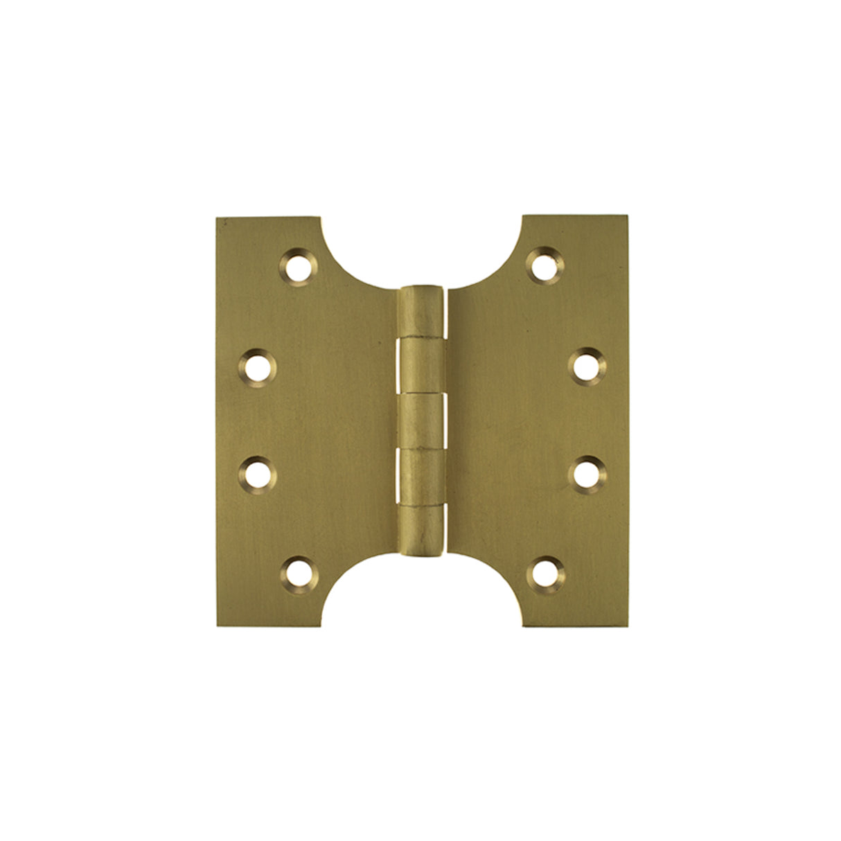 Quality image of Atlantic (Solid Brass) Parliament Hinges 4" x 2" x 4mm - Satin Brass | Sku. aph424sb | available from Trade Door Handles.