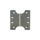 Quality image of Atlantic (Solid Brass) Parliament Hinges 4" x 2" x 4mm - Satin Chrome | Sku. aph424sc | available from Trade Door Handles.
