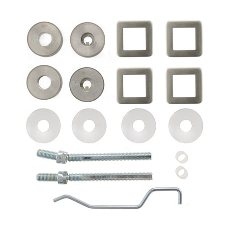 Quality image of Atlantic Mitred Pull Handle Back to Back Fixing Kit 19mm - Satin Stainless Steel | Sku. aphbbf19sqsss | available from Trade Door Handles.
