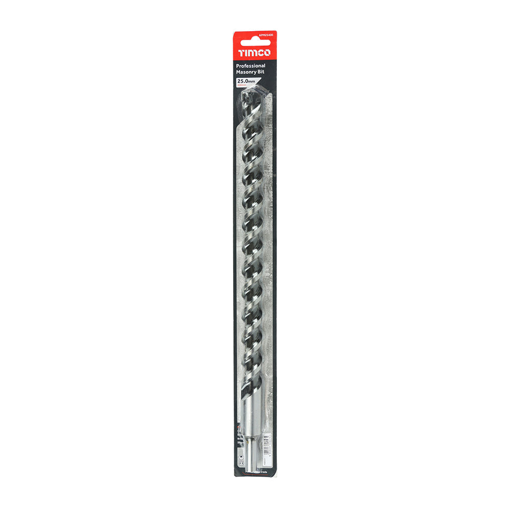 This is an image of Timco - Professional Masonry Bit 25.0 x 400 (1 Each Blister Pack) APM25400