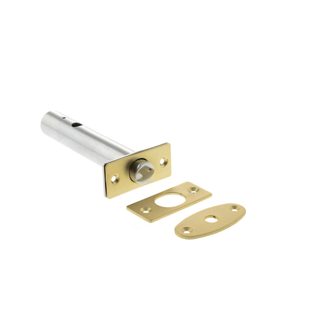 Quality image of Atlantic Rack Bolt 59mm backset - Satin Brass | Sku. arb59sb | available from Trade Door Handles.