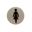 Quality image of Atlantic Female Disc Sign 3M Adhesive 75mm - Satin Stainless Steel | Sku. as75fasss | available from Trade Door Handles.