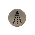 Quality image of Atlantic Shower Disc Sign 3M Adhesive 75mm - Satin Stainless Steel | Sku. as75sasss | available from Trade Door Handles.