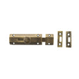Quality image of Atlantic Solid Brass Surface Door Bolt 4" - Antique Brass | Sku. asb4ab | available from Trade Door Handles.