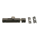 Quality image of Atlantic Solid Brass Surface Door Bolt 4" - Matt Gun Metal | Sku. asb4mbn | available from Trade Door Handles.