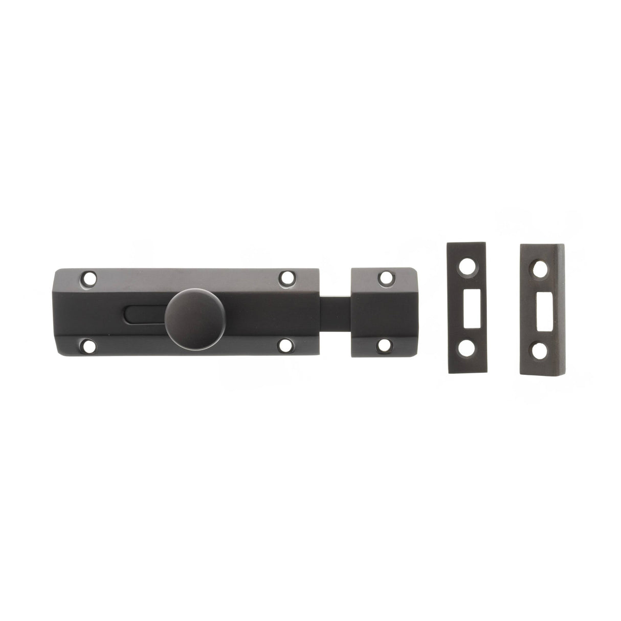 Quality image of Atlantic Solid Brass Surface Door Bolt 4" - Urban Dark Bronze | Sku. asb4udb | available from Trade Door Handles.
