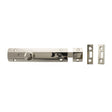 Quality image of Atlantic Solid Brass Surface Door Bolt 6" - Polished Nickel | Sku. asb6pn | available from Trade Door Handles.
