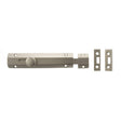 Quality image of Atlantic Solid Brass Surface Door Bolt 6" - Satin Nickel | Sku. asb6sn | available from Trade Door Handles.