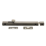 Quality image of Atlantic Solid Brass Surface Door Bolt 8" - Matt Gun Metal | Sku. asb8mbn | available from Trade Door Handles.