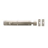 Quality image of Atlantic Solid Brass Surface Door Bolt 8" - Satin Nickel | Sku. asb8sn | available from Trade Door Handles.