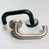 Quality image of Atlantic Return To Door Lever Door Handle - Matt Black | Sku. alrtdmb | available from Trade Door Handles.