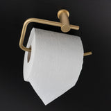 Alexander & Wilks - Brunel Diamond Knurled Toilet Roll Holder-Satin Brass PVD