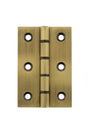 Quality image of Atlantic Washered Hinges 3" x 2" x 2.2mm - Antique Brass | Sku. awh3222ab | available from Trade Door Handles.