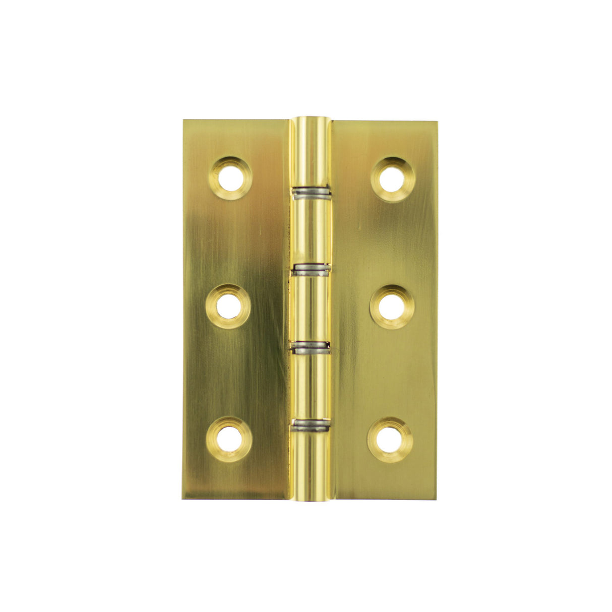 Quality image of Atlantic Washered Hinges 3" x 2" x 2.2mm without Screws - Polished Brass | Sku. awh3222pb | available from Trade Door Handles.