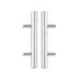 Alexander & Wilks - Cabinet Brass Dummy Hinge-Polished Chrome aw000-64-pc