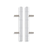 Alexander & Wilks - Cabinet Brass Dummy Hinge-Polished Chrome aw000-64-pc