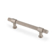 Alexander & Wilks Kingston Knurled Pull Handle-Satin Nickel PVD-128mm c-c aw839-128-snpvd