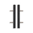 Alexander & Wilks - Cabinet Brass Dummy Hinge-Black aw000-64-bl