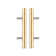 Alexander & Wilks - Cabinet Brass Dummy Hinge-Satin Brass Pvd aw000-64-sbpvd
