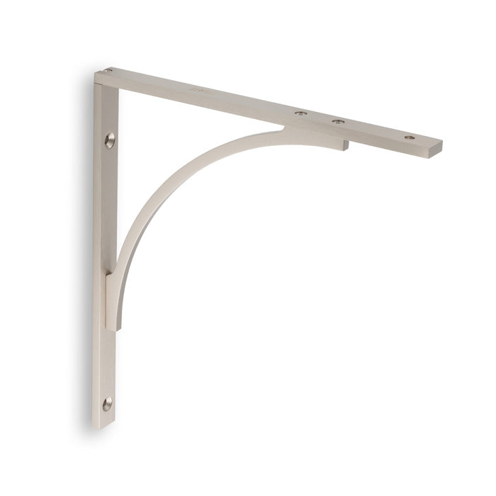 Alexander & Wilks - Eden Solid Brass Shelf Bracket-Satin Nickel aw740snpvd