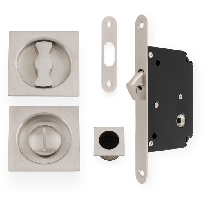 Alexander_Wilks_-_Sliding_Door_Lock_Set_-_Square_Roses_-_Radius_Forend_Strike-Satin_Nickel_aw111rsn