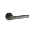 High quality image of Alexander & Wilks - Spitfire Hex Lever on Round Rose - Dark Bronze | Sku. aw224dbz | Trade Door Handles.