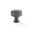Alexander & Wilks - Vesper Hex Cabinet Knob 33mm - Dark Bronze aw828-33-dbz
