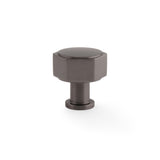 Alexander & Wilks - Vesper Hex Cabinet Knob 33mm - Dark Bronze aw828-33-dbz