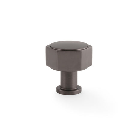 Alexander & Wilks - Vesper Hex Cabinet Knob 33mm - Dark Bronze aw828-33-dbz