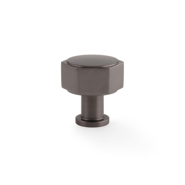 Alexander & Wilks - Vesper Hex Cabinet Knob 33mm - Dark Bronze aw828-33-dbz