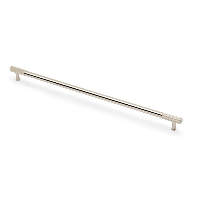 Alexander & Wilks - Washington Reeded End Cabinet Pull-Polished Nickel PVD-448mm aw854r-448-pnpvd