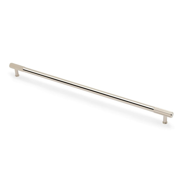 Alexander & Wilks - Washington Reeded End Cabinet Pull-Polished Nickel PVD-448mm aw854r-448-pnpvd