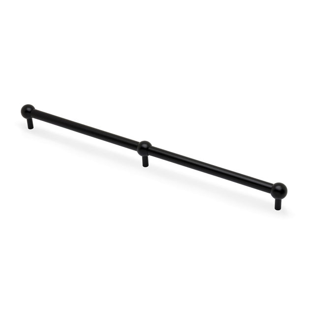 Alexander & Wilks Caesar Cabinet Pull Handle-Black-448mm Centres aw856-448-bl