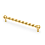 Alexander & Wilks Caesar Cabinet Pull Handle-Satin Brass PVD-224mm Centres aw856-224-sbpvd