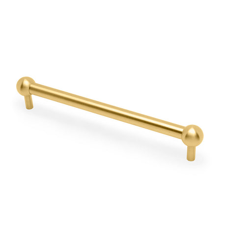 Alexander & Wilks Caesar Cabinet Pull Handle-Satin Brass PVD-224mm Centres aw856-224-sbpvd