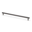 Alexander & Wilks Crispin Knurled T-bar Cupboard Pull Handle-Dark Bronze PVD-448mm aw809-448-dbzpvd