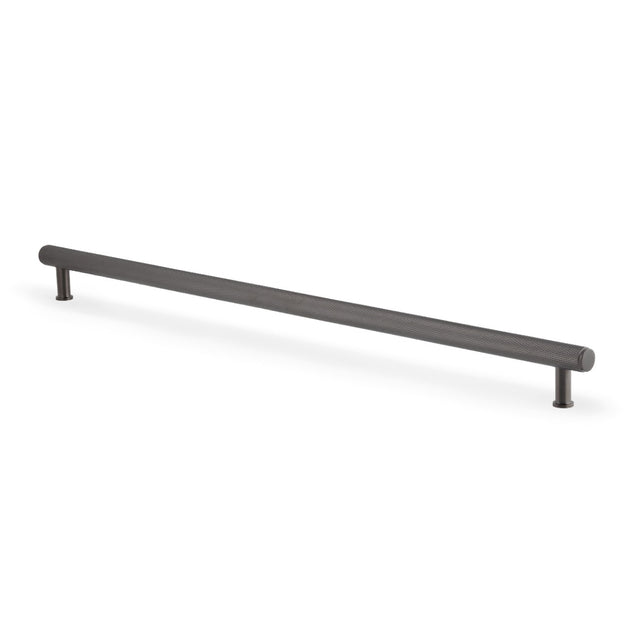 Alexander & Wilks Crispin Knurled T-bar Cupboard Pull Handle-Dark Bronze PVD-448mm aw809-448-dbzpvd
