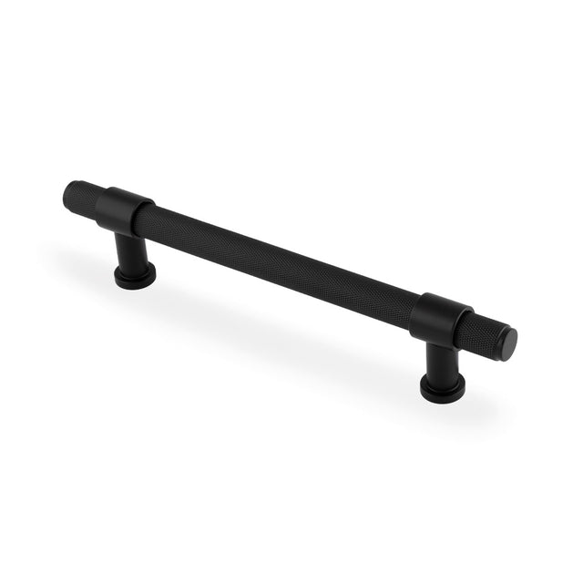 Alexander & Wilks Kingston Knurled Pull Handle-Black-160mm aw839-160-bl