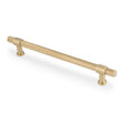 Alexander & Wilks Kingston Knurled Pull Handle-Satin Brass PVD-224mm  aw839-224-sbpvd
