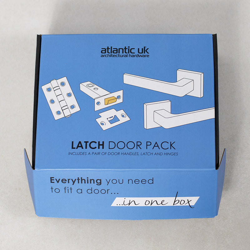 Quality image of Old English Warwick Door Handle Pack (3 Lever Lock Set - 3" CE Sashlock, 3" Fire Rated Hinges x3) - Matt Gun Metal | Sku. adpoe178kmbn15 | available from Trade Door Handles.
