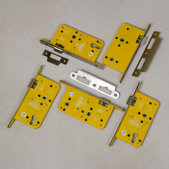 Quality image of Atlantic DIN Heavy Duty Bathroom Lock Single Turn 60mm backset - Matt Antique Brass | Sku. alkdinb60hdmab | available from Trade Door Handles.