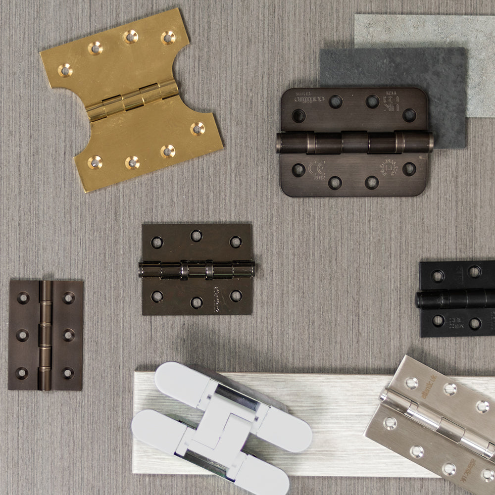 Quality image of Atlantic Ball Bearing Hinges Grade 11 Fire Rated 4" x 3" x 2.5mm - Matt Black | Sku. ahg111433mb | available from Trade Door Handles.