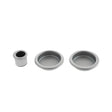 Quality image of AGB Sliding Door Flush Pull Round - Satin Chrome | Sku. b019201032 | available from Trade Door Handles.