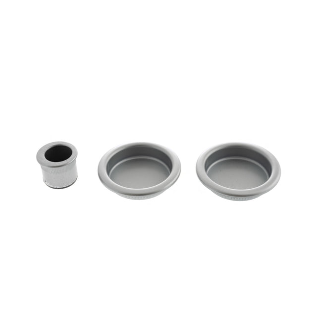 Quality image of AGB Sliding Door Flush Pull Round - Satin Chrome | Sku. b019201032 | available from Trade Door Handles.