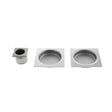 Quality image of AGB Sliding Door Flush Pull Square - Satin Chrome | Sku. b019301032 | available from Trade Door Handles.