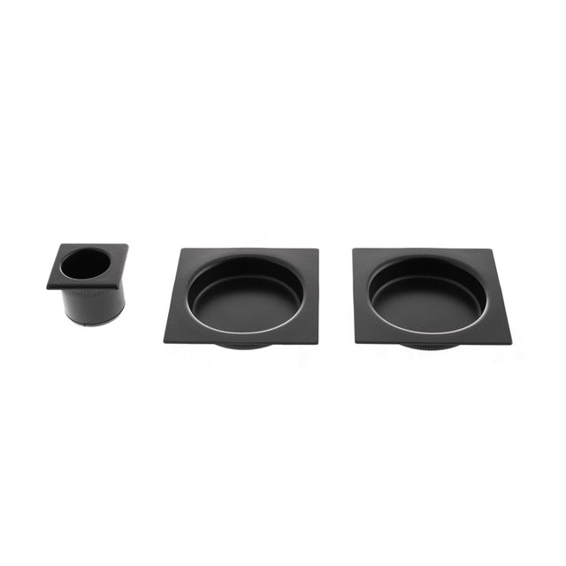 Quality image of AGB Sliding Door Flush Pull Square - Matt Black | Sku. b019301093 | available from Trade Door Handles.