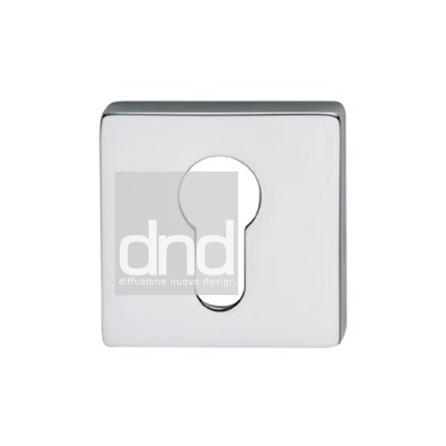 High quality image of the dnd Standard Euro Profile Escutcheon Polished Chrome
 | Sku. bd04e-pc | Discounted prices available from Trade Door Handles