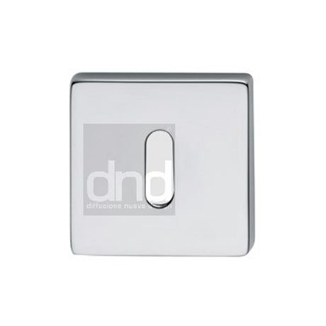 dnd Square Escutcheon Keyhole Polished Chrome - M.Marcus code BD04K-PC
