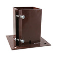 This is an image of Timco - Bolt Down Shoe - Bolt Secure - Oxide Red 150mm BDB150