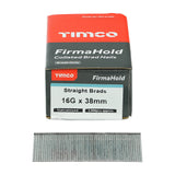This is an image of Timco - FirmaHold Collated Brad Nails - 16 Gauge - Straight - Galvanised 16g x 38mm (2000 PCS Box) BG1638